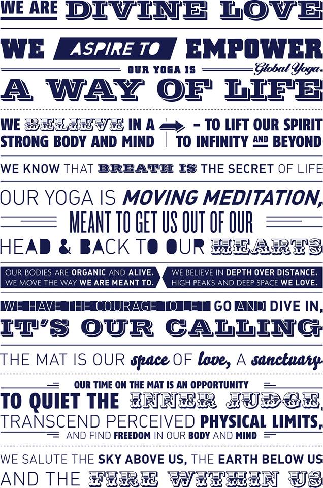 Global Yoga Manifesto